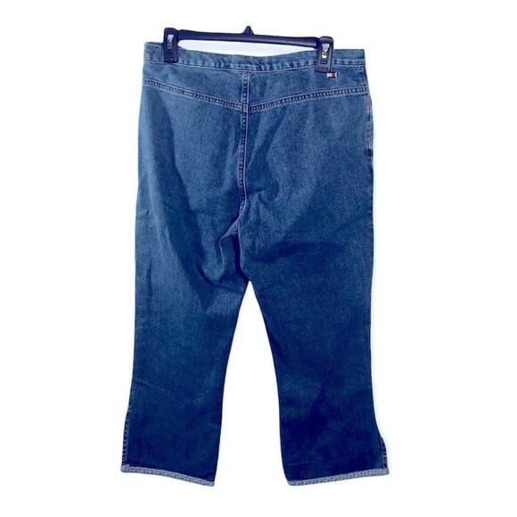 Tommy Hilfiger Vintage High Waist Capri Mom Jeans Size 10 Split Seam - Picture 6 of 16